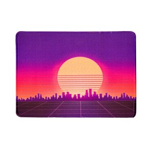 ماوس پد طرح RETRO WAVE CITY سایز 18*23 سانتی متر مدل NU118